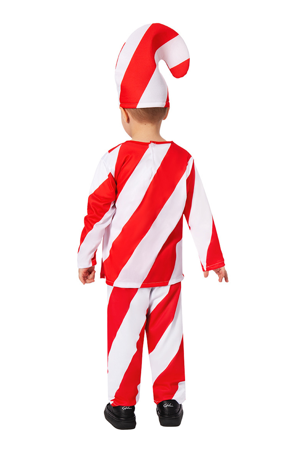 Candy Cane Christmas Kids Children Outfits Halloween Carnival Suit Cosplay Costume