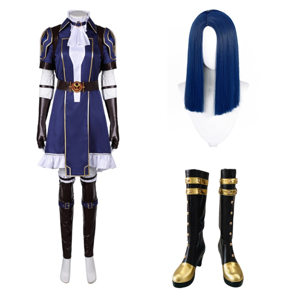 League of Legends Caitlyn Arcane Commander Skin Outfits Halloween Carnival Cosplay Costume