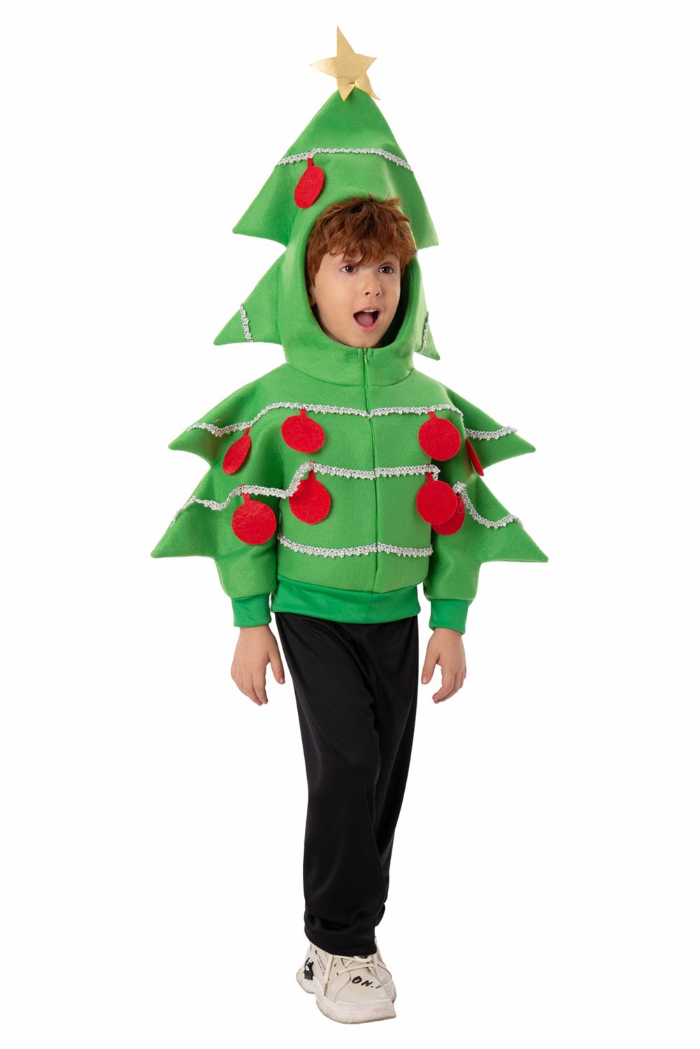 Christmas Tree Kids Children Jacket Outfits Halloween Carnival Suit Cosplay Costume