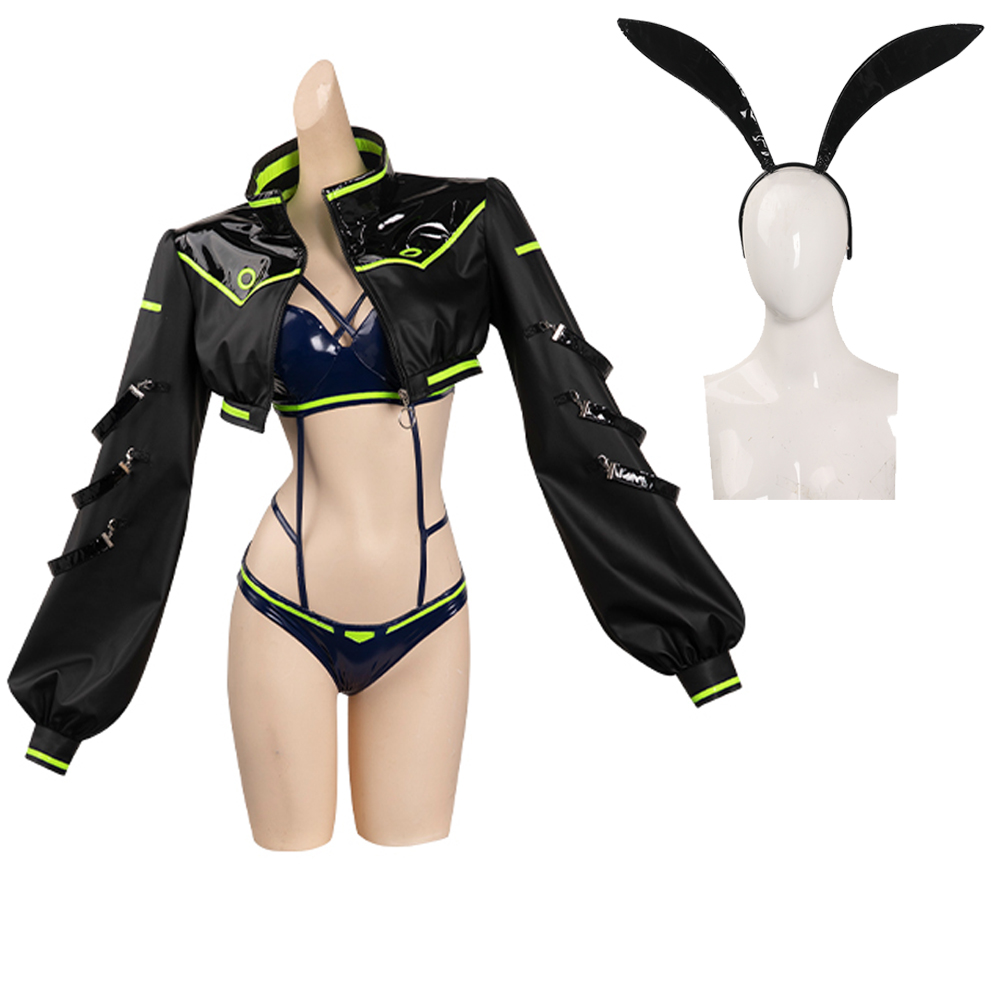 Cyberpunk: Edgerunners Rebecca Bunny Girl Cosplay Costume Outfits Halloween Carnival Suit