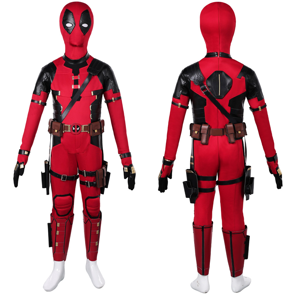DP Wade Wilson Kids Children Outfits Halloween Carnival Suit Cosplay Costume