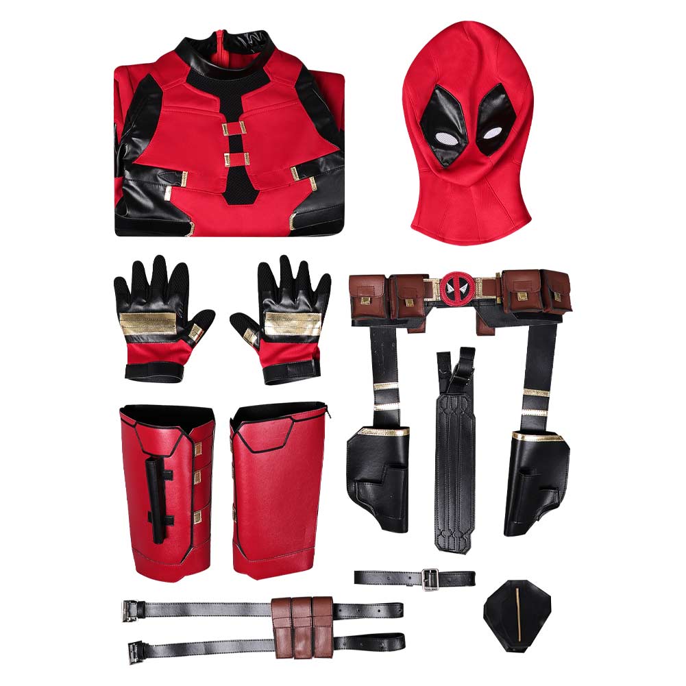 DP Wade Wilson Kids Children Outfits Halloween Carnival Suit Cosplay Costume
