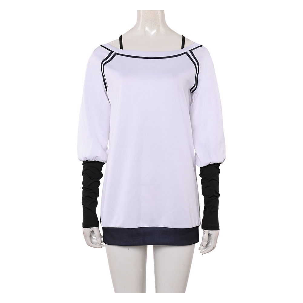 Dandadan Season 2 Momo Ayase White Oversize Top Shirt  Halloween Carnival Party Cosplay Costume