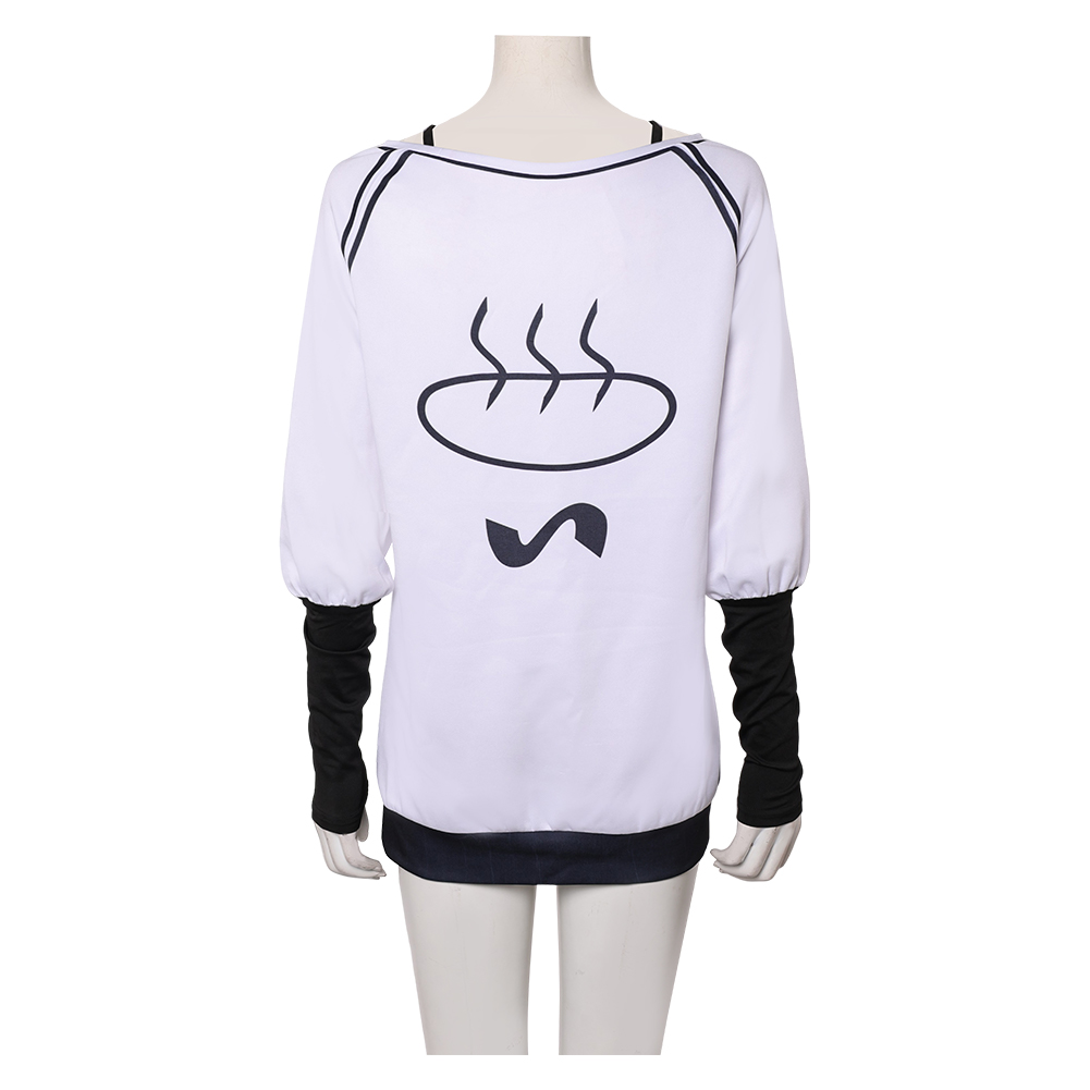 Dandadan Season 2 Momo Ayase White Oversize Top Shirt  Halloween Carnival Party Cosplay Costume