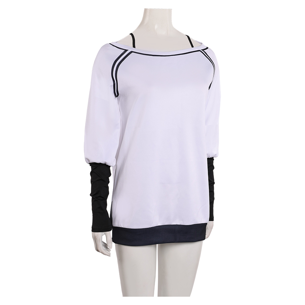 Dandadan Season 2 Momo Ayase White Oversize Top Shirt  Halloween Carnival Party Cosplay Costume