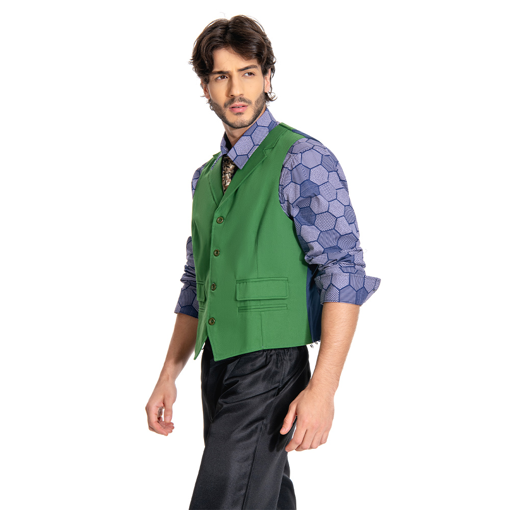 Dark Knight Joker Hexagon Shirt + Vest costume Tailor Made