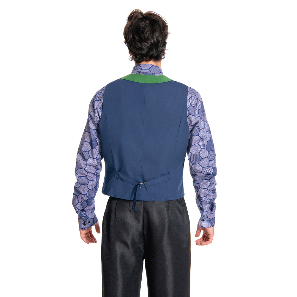 Dark Knight Joker Hexagon Shirt + Vest costume Tailor Made