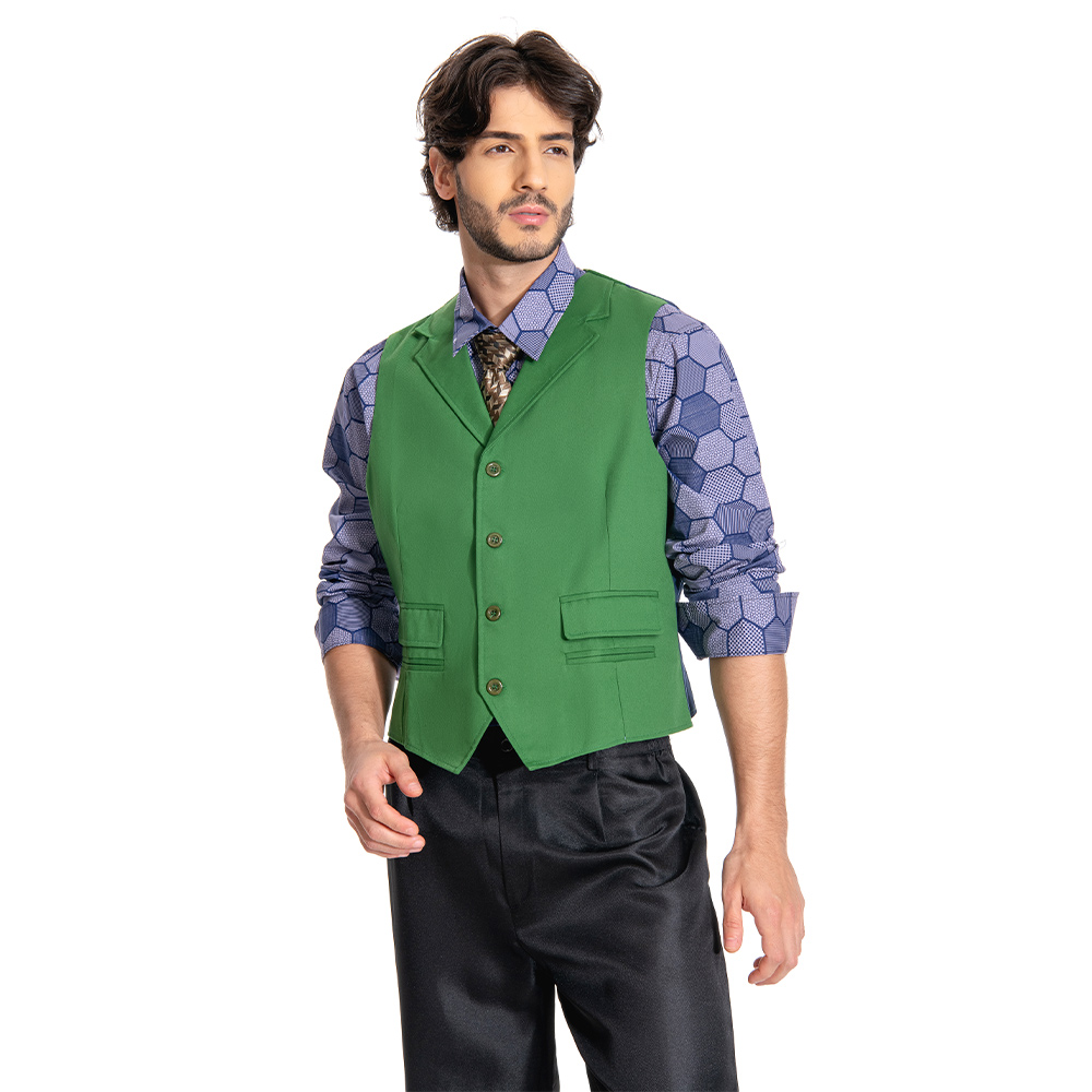 Dark Knight Joker Hexagon Shirt + Vest costume Tailor Made