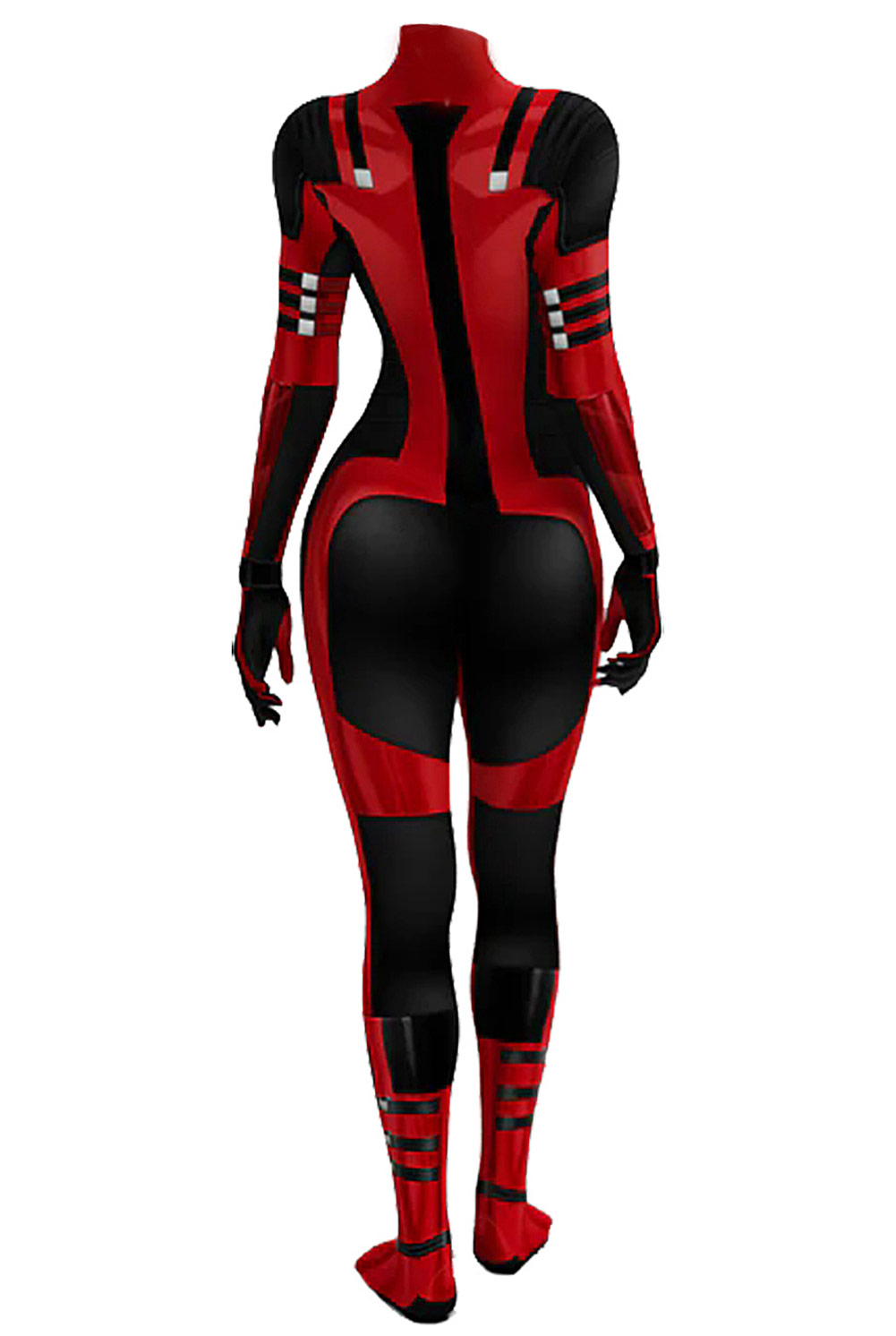 Deadpool & Wolverine Lady Deadpool Lycra Jumpsuit Outfits Halloween Carnival Suit Cosplay Costume