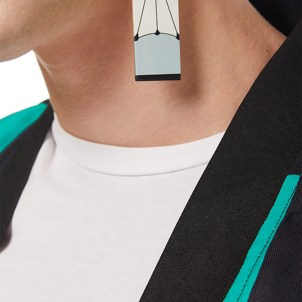 Demon Slayer Kamado Tanjirou Cosplay Costume Halloween Carnival Suit with Earrings Belt