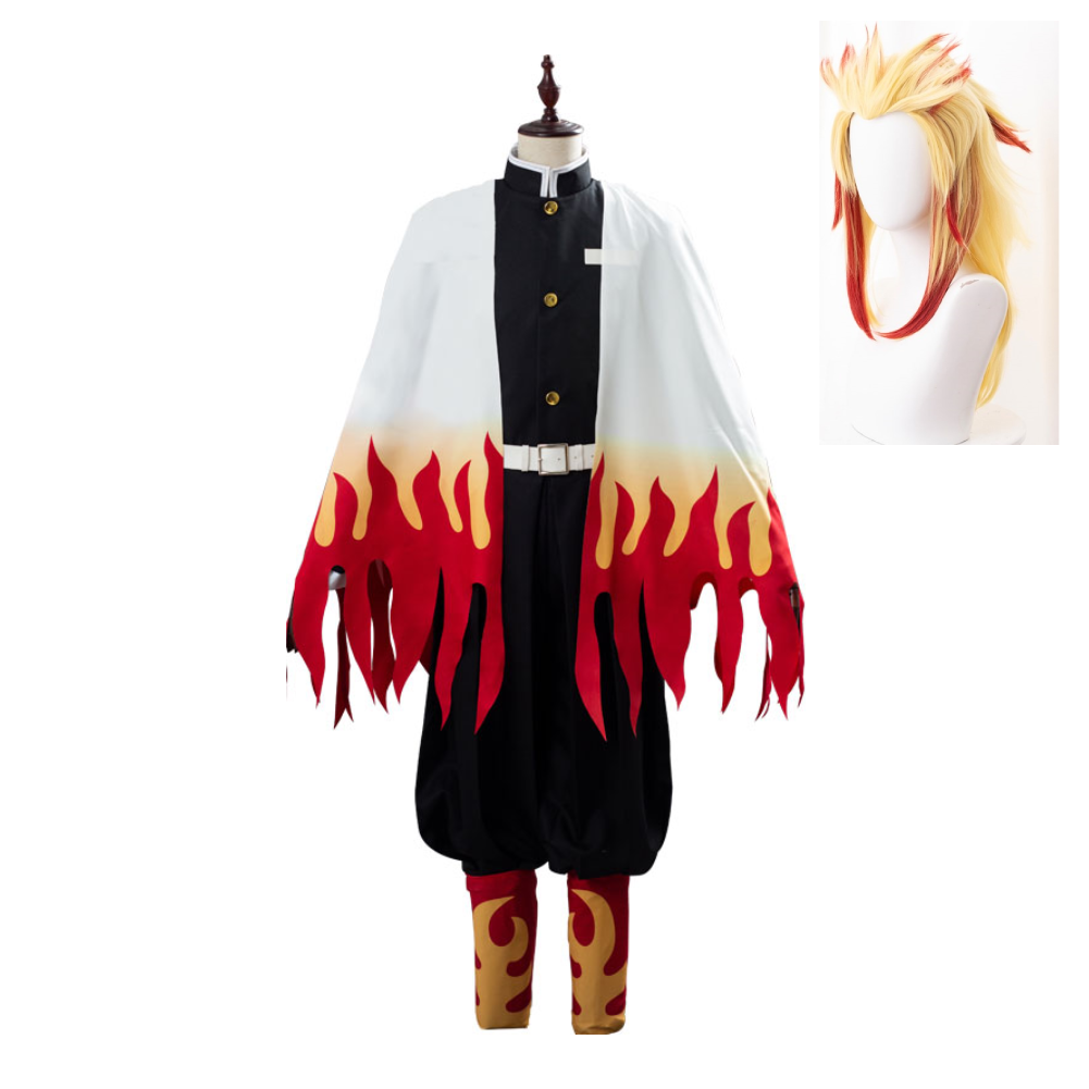 Demon Slayer: Kimetsu no Yaiba Rengoku Kyoujuro/Kyoujurou Outfit Cosplay Costume