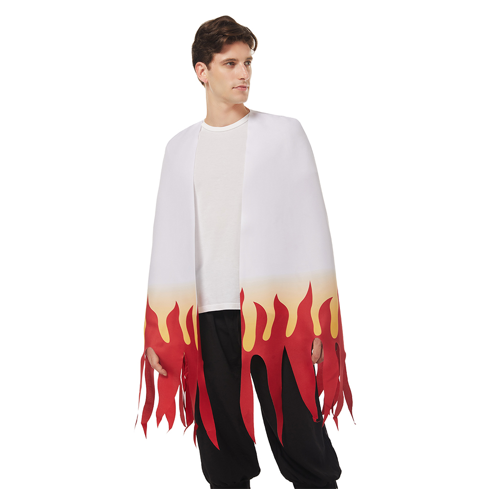 Demon Slayer: Kimetsu no Yaiba Rengoku Kyoujurou Adult Cloak Coat Cosplay Costume Halloween Carnival Suit