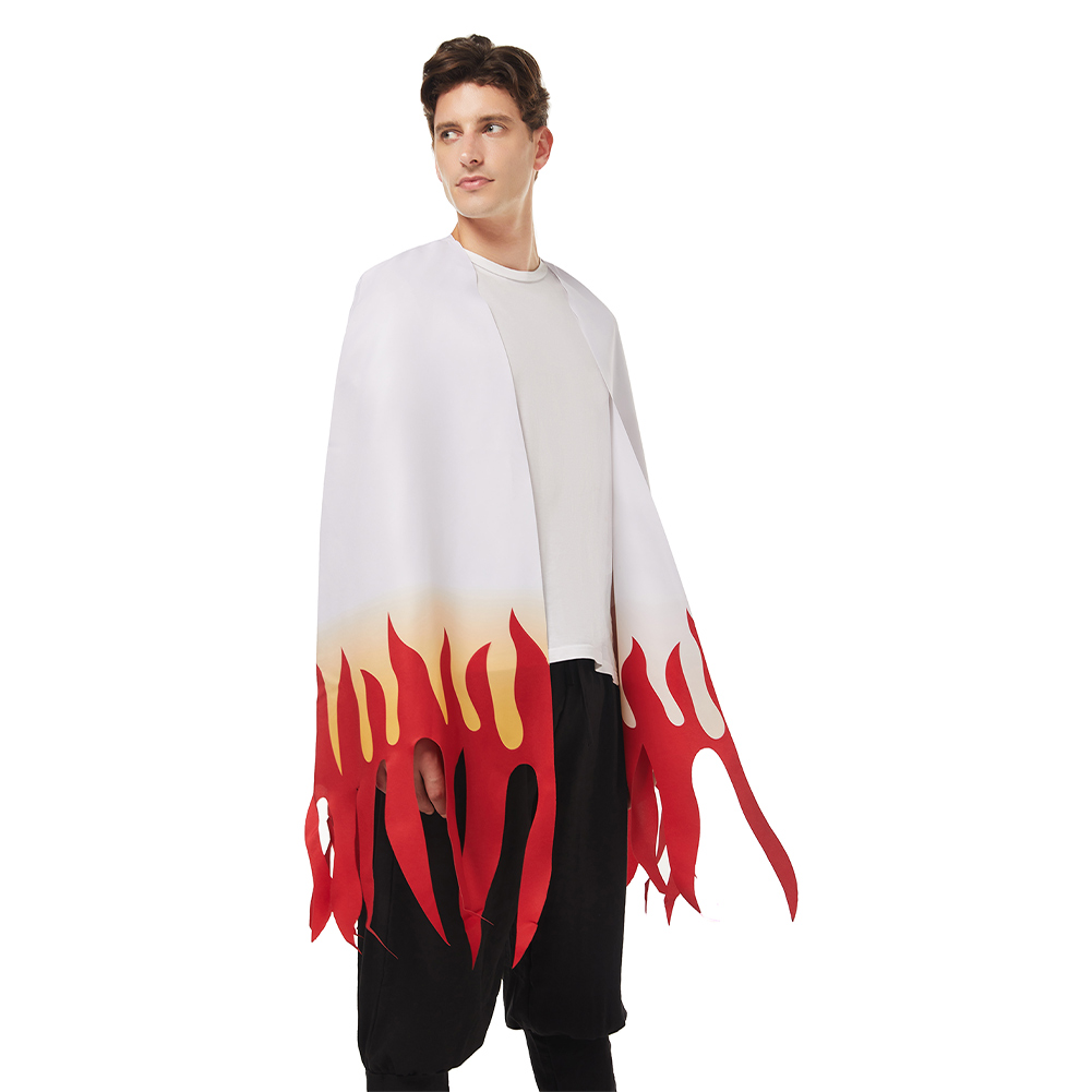 Demon Slayer: Kimetsu no Yaiba Rengoku Kyoujurou Adult Cloak Coat Cosplay Costume Halloween Carnival Suit