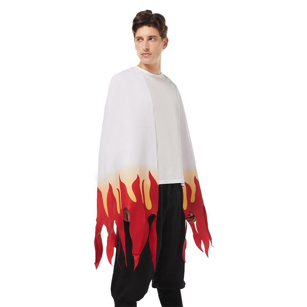 Demon Slayer: Kimetsu no Yaiba Rengoku Kyoujurou Adult Cloak Coat Cosplay Costume Halloween Carnival Suit