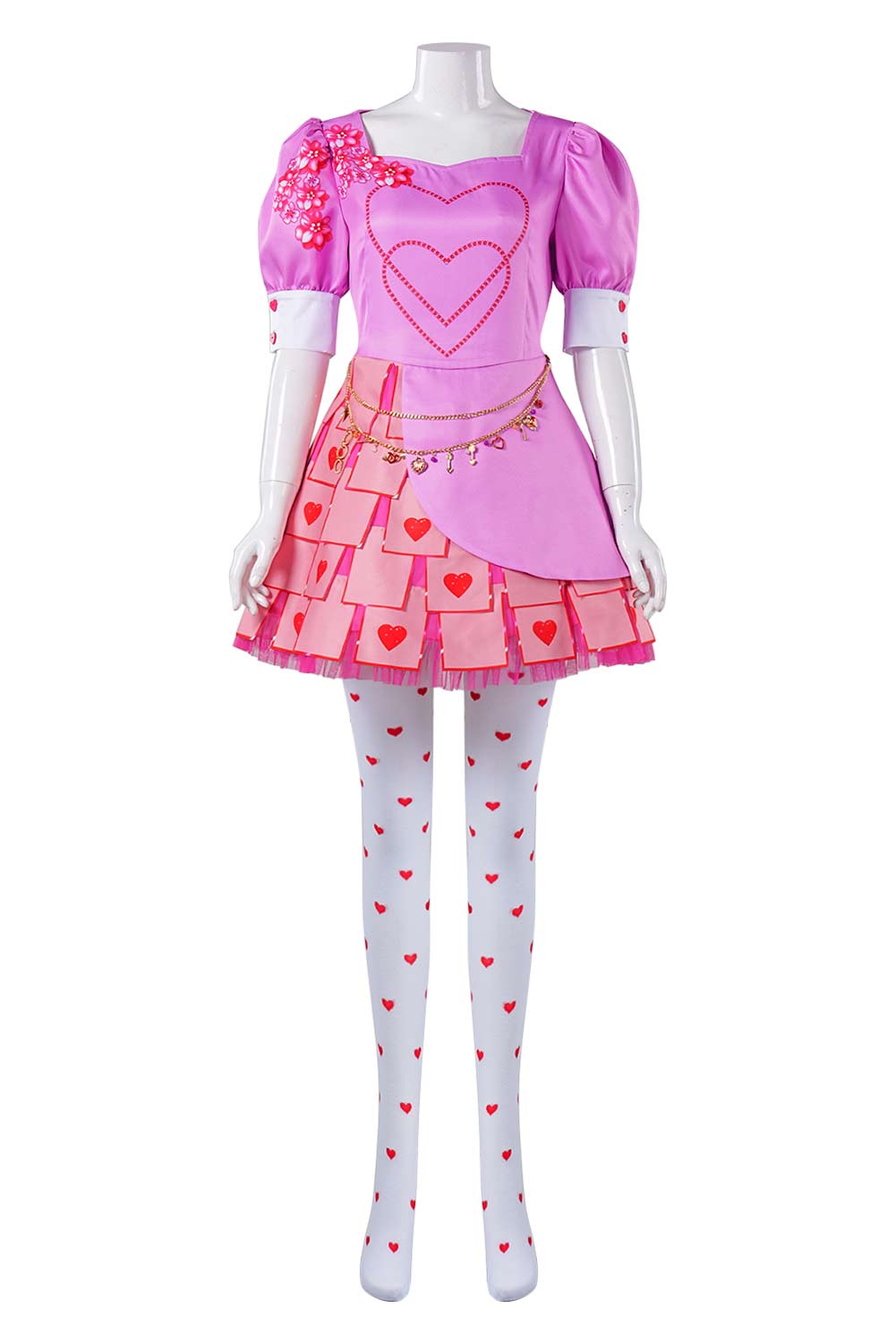 Descendants: The Rise of Red 2024 Bridget Dress Full Set Outfits Halloween Carnival Suit Cosplay Costume