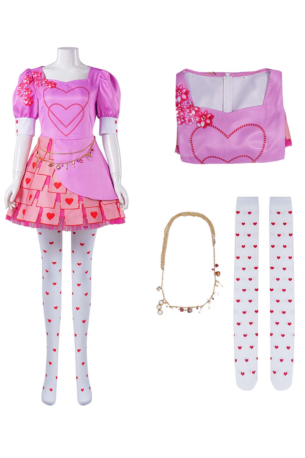 Descendants: The Rise of Red 2024 Bridget Dress Full Set Outfits Halloween Carnival Suit Cosplay Costume