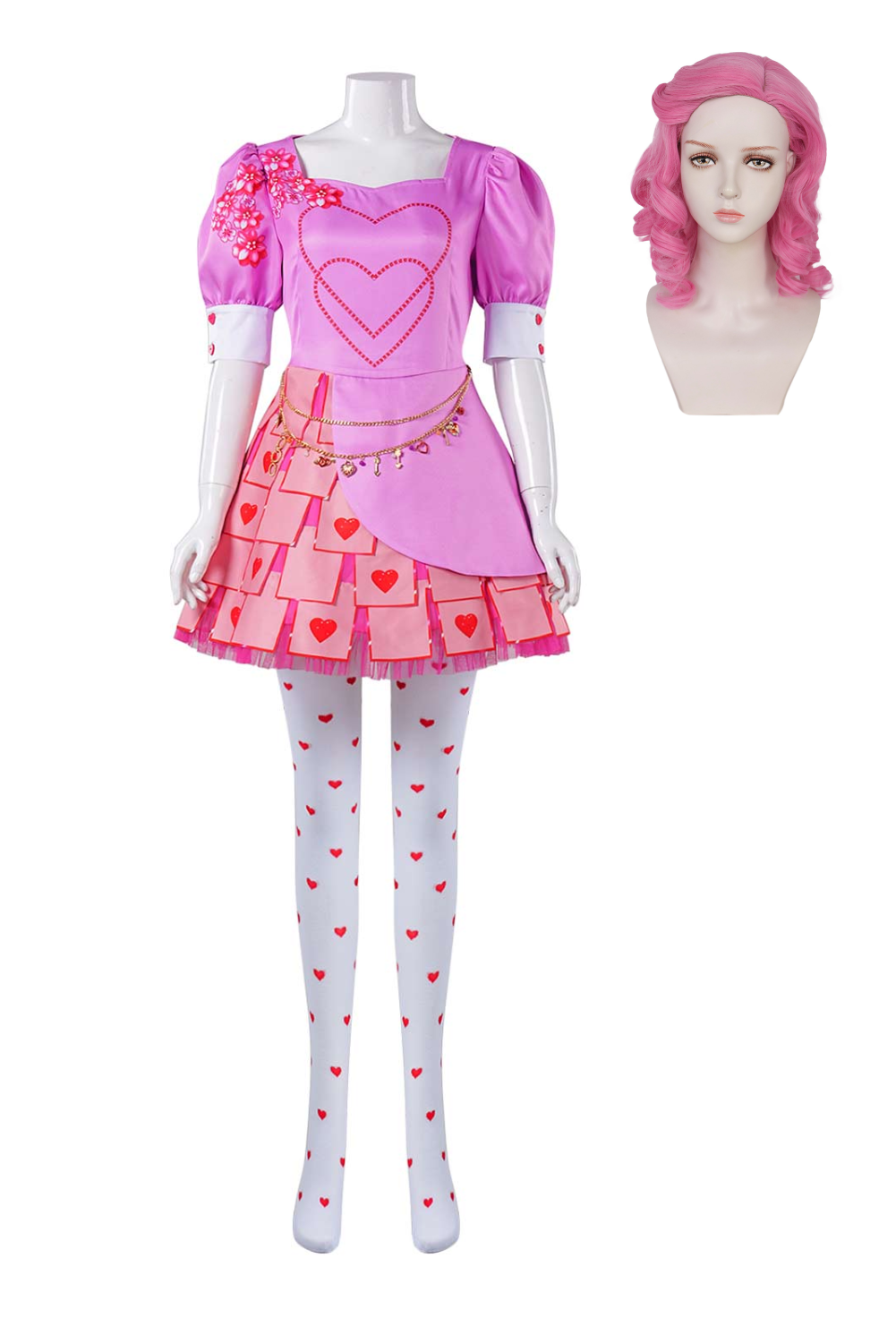 Descendants: The Rise of Red 2024 Bridget Dress Full Set Outfits Halloween Carnival Suit Cosplay Costume