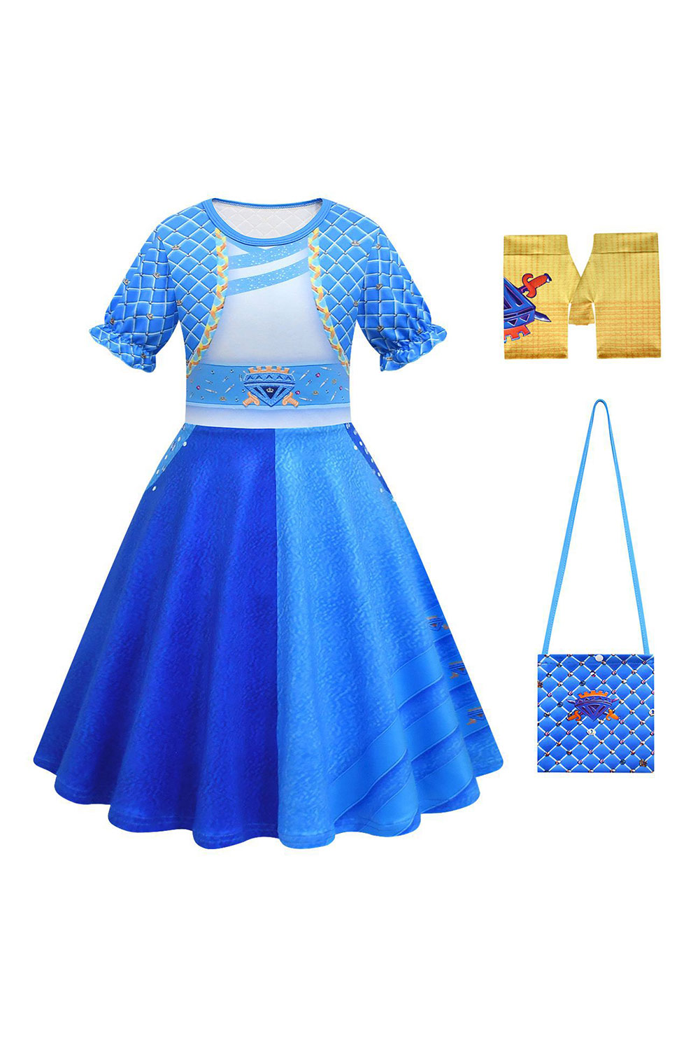 Descendants: The Rise of Red Kids Girls Chloe Outfits Set Halloween Carnival Suit Cosplay Costume