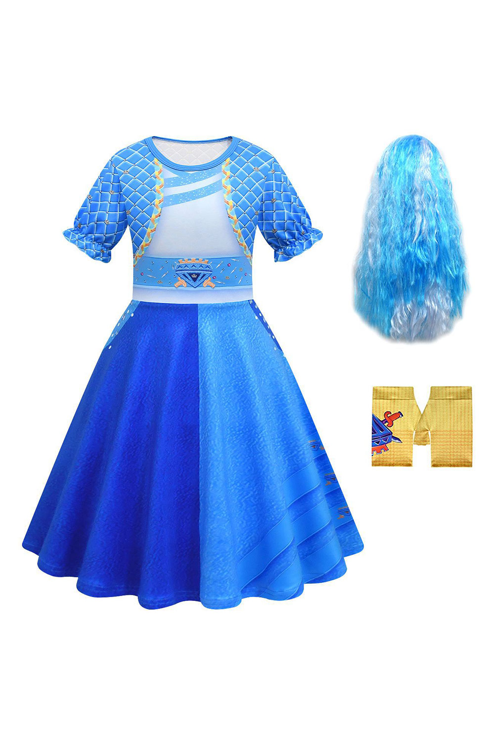 Descendants: The Rise of Red Kids Girls Chloe Outfits Set Halloween Carnival Suit Cosplay Costume