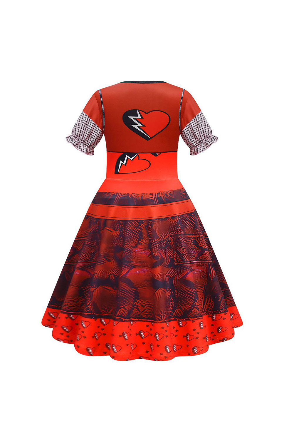Descendants: The Rise of Red Kids Girls Red Outfits Set Halloween Carnival Suit Cosplay Costume