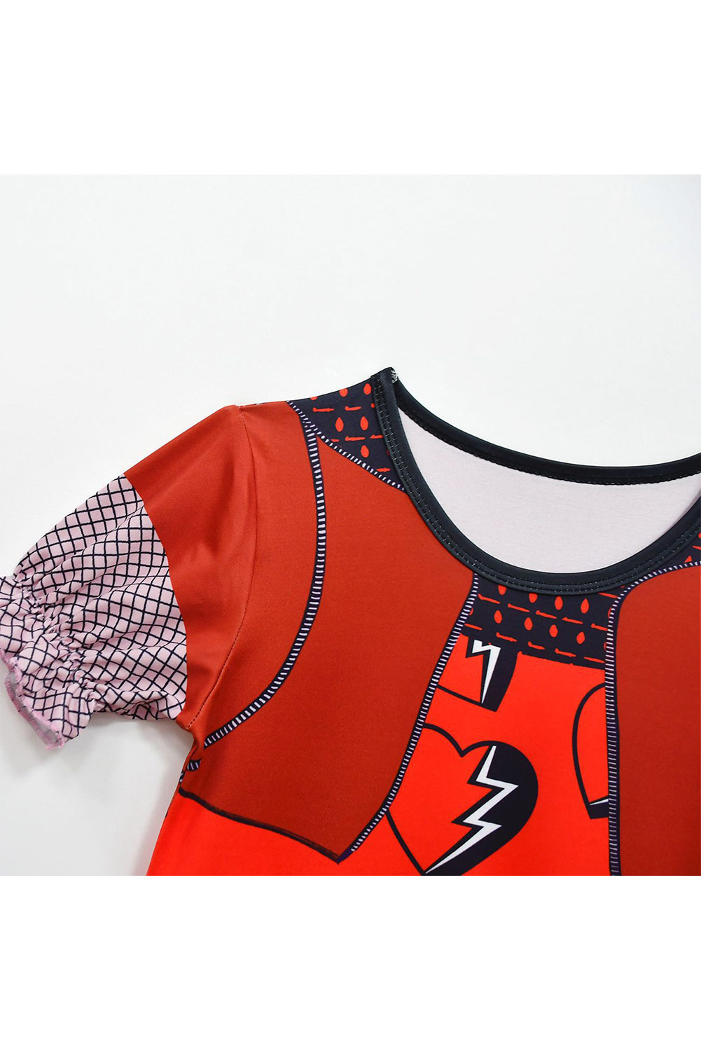 Descendants: The Rise of Red Kids Girls Red Outfits Set Halloween Carnival Suit Cosplay Costume