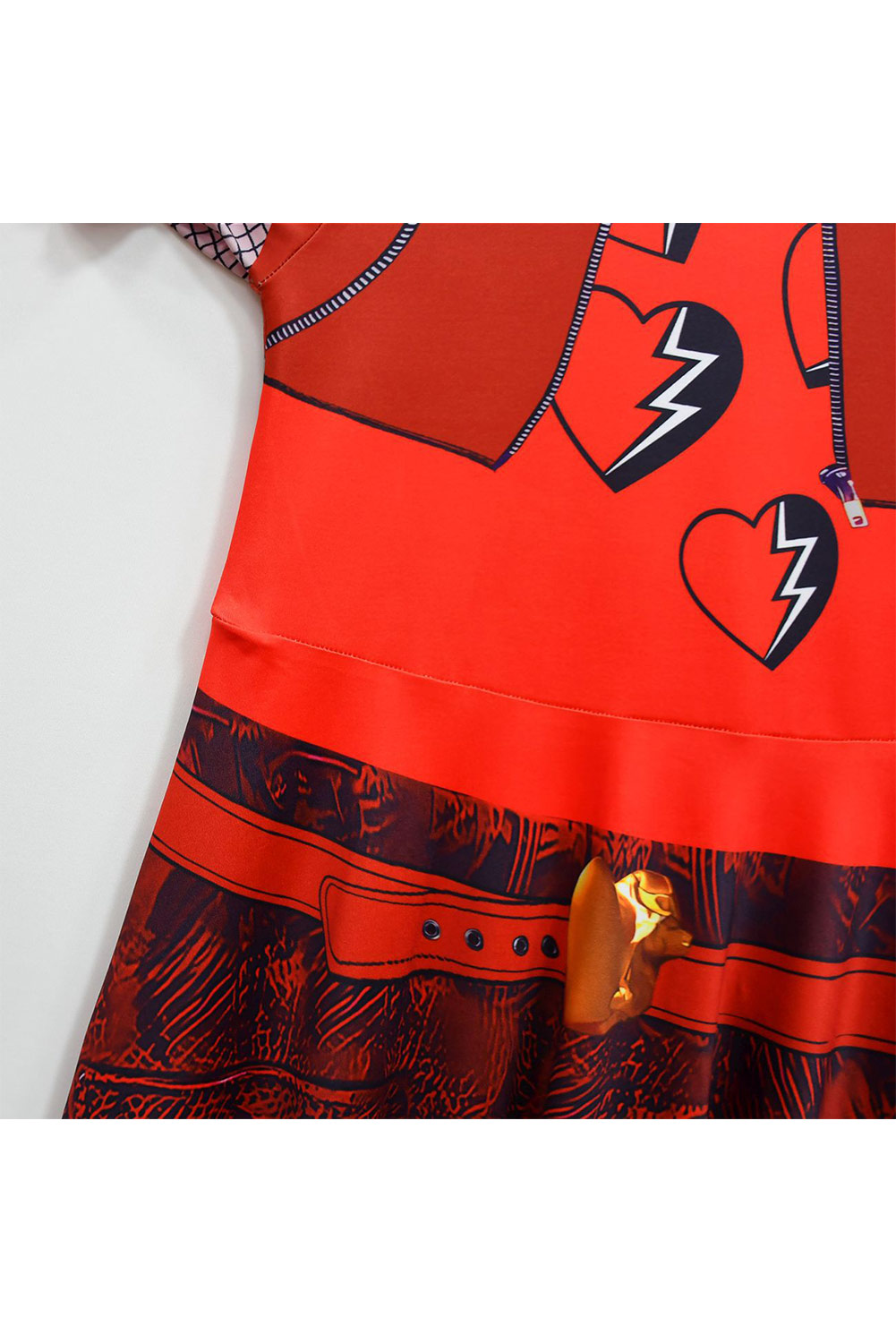 Descendants: The Rise of Red Kids Girls Red Outfits Set Halloween Carnival Suit Cosplay Costume