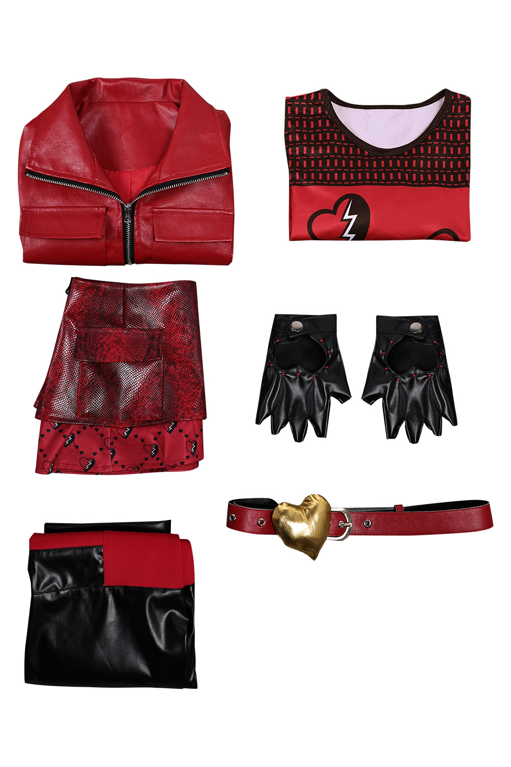 Descendants: The Rise of Red Princess Red Girls Cosplay Outfits Halloween Carnival Suit Costume
