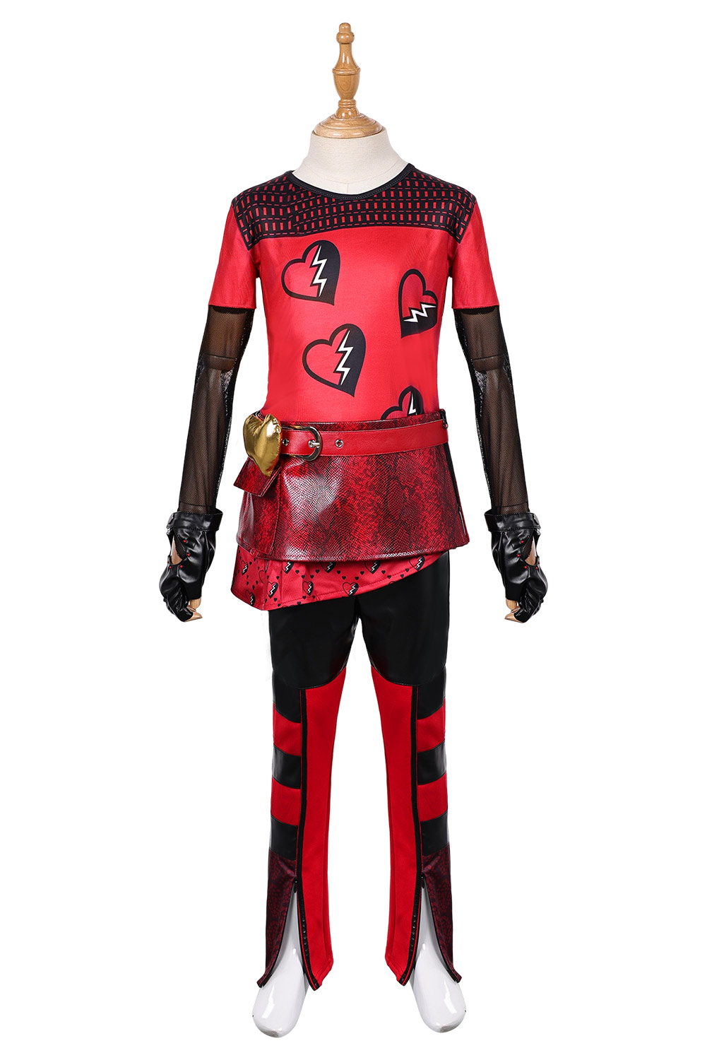 Descendants: The Rise of Red Princess Red Girls Cosplay Outfits Halloween Carnival Suit Costume