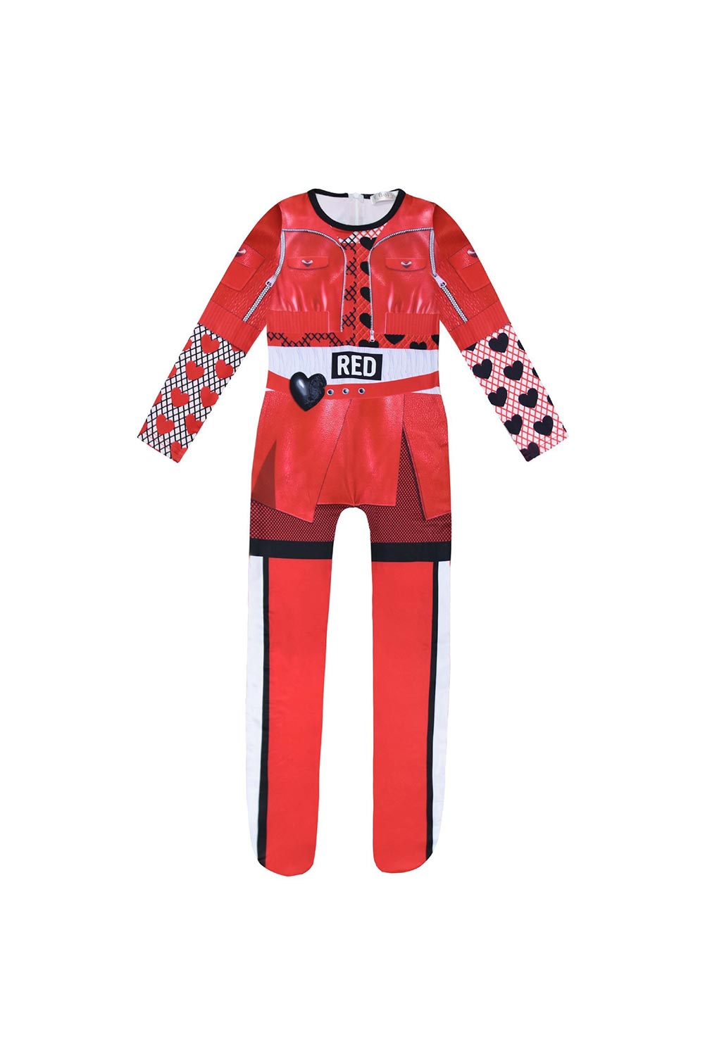 Descendants: The Rise of Red Princess Red Kids Children Jumpsuit Outfits Halloween Carnival Suit Cosplay Costume