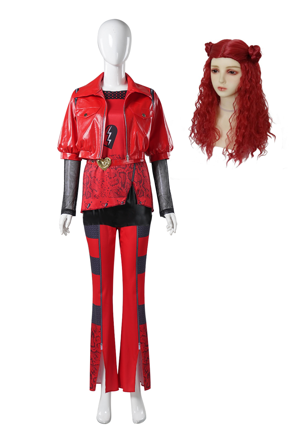 Descendants: The Rise of Red Princess Red Uniform Outfits Halloween Carnival Suit Cosplay Costume