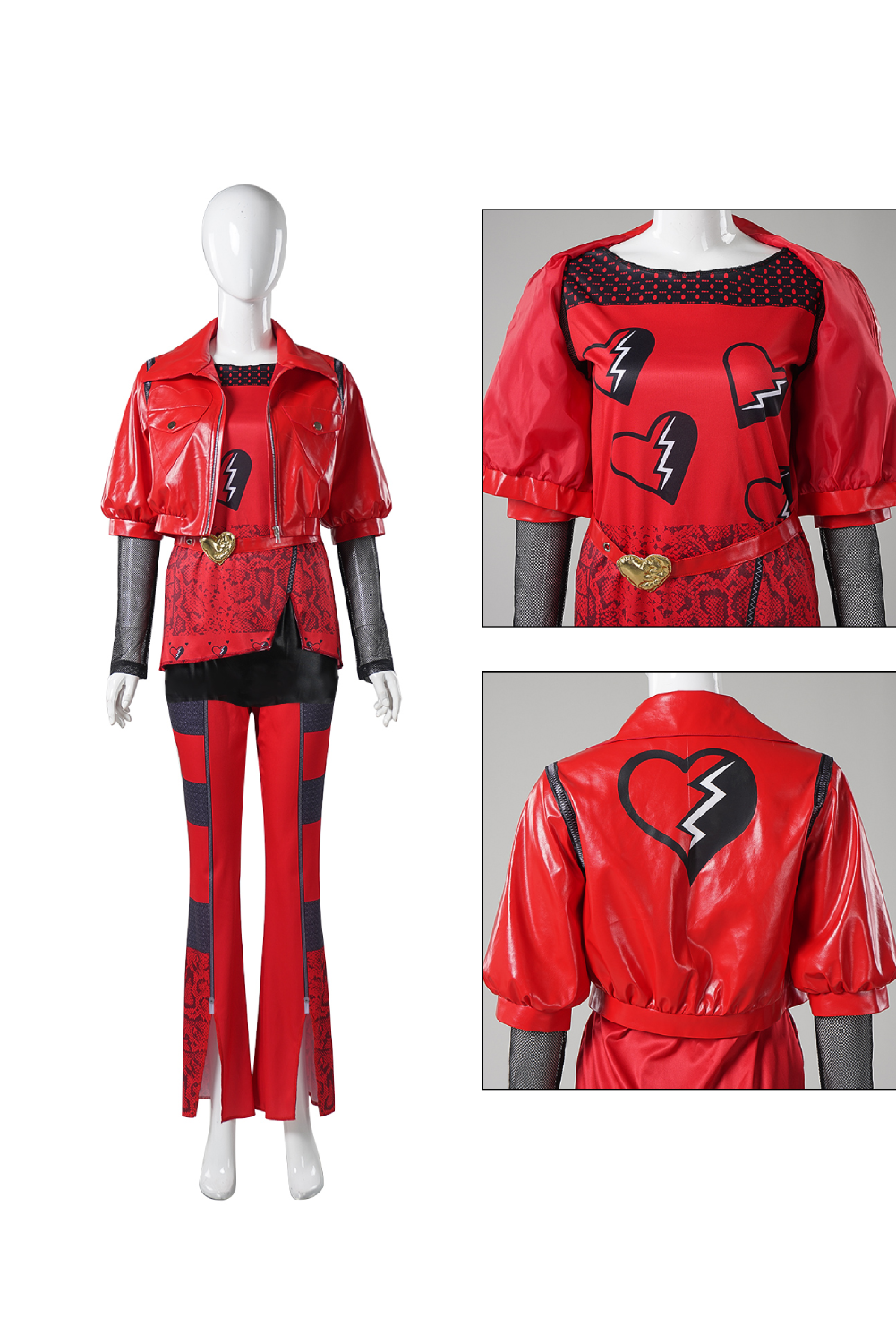 Descendants: The Rise of Red Princess Red Uniform Outfits Halloween Carnival Suit Cosplay Costume