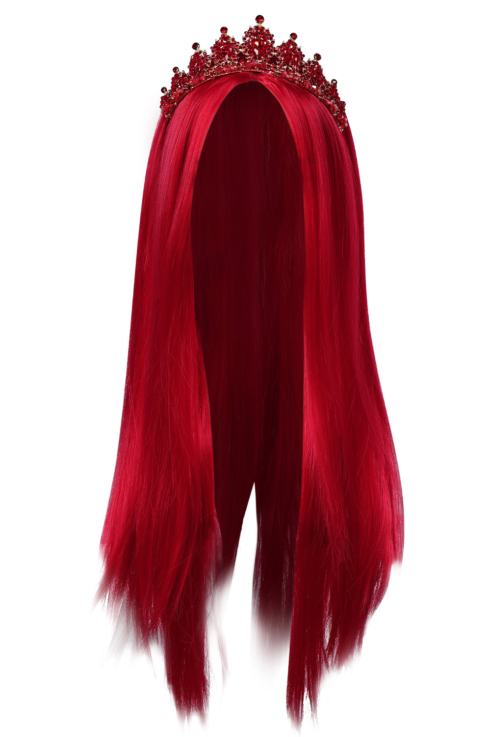 Descendants: The Rise of Red Queen of Hearts Cosplay Wig Heat Resistant Synthetic Hair Halloween Costume Accessories