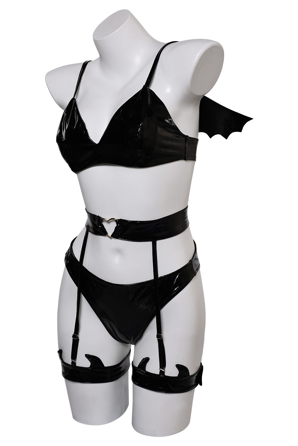 Devil Bat 3 Piece Sexy Bikinis Set Lingerie for Women Outfits Halloween Carnival Suit Cosplay Costume Original Design