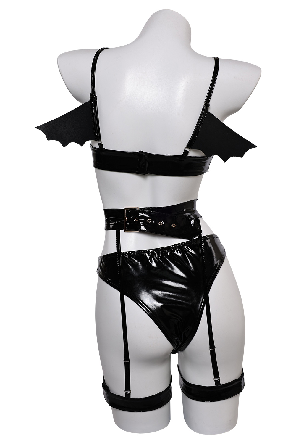 Devil Bat 3 Piece Sexy Bikinis Set Lingerie for Women Outfits Halloween Carnival Suit Cosplay Costume Original Design