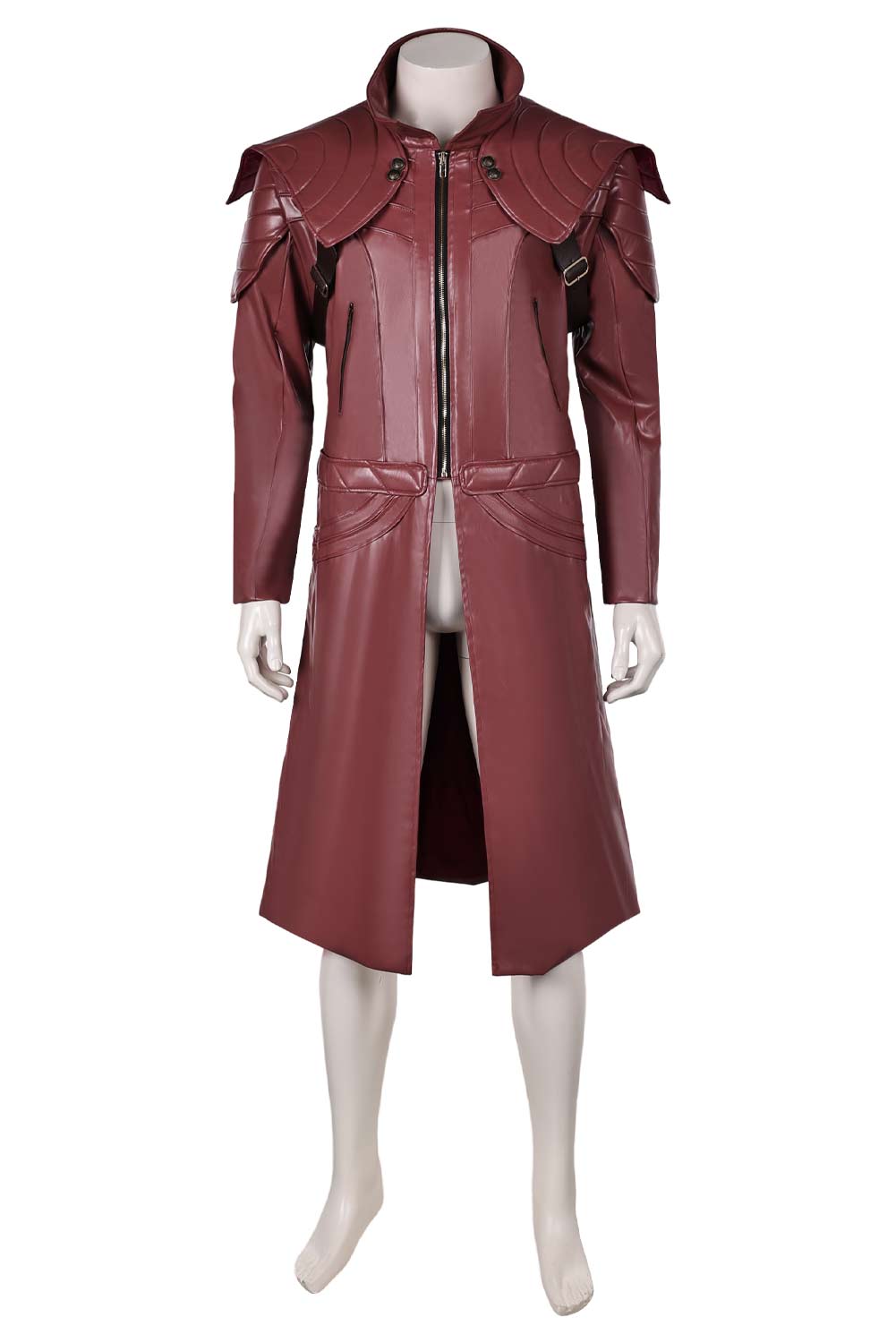Devil May Cry Dante Red Leather Overcoat Outfits Halloween Carnival Suit Cosplay Costume