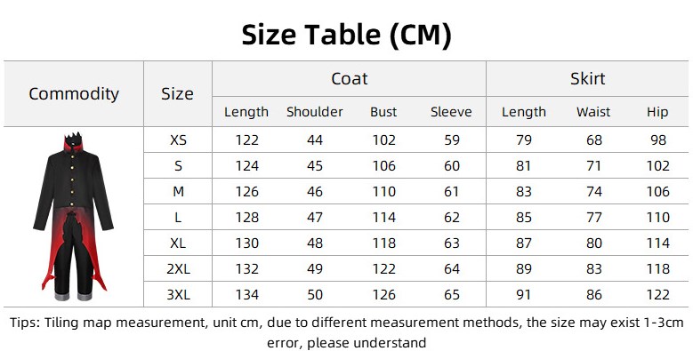 Dandadan Okarun Black Red Coat Outfits Halloween Carnival Cosplay Costume