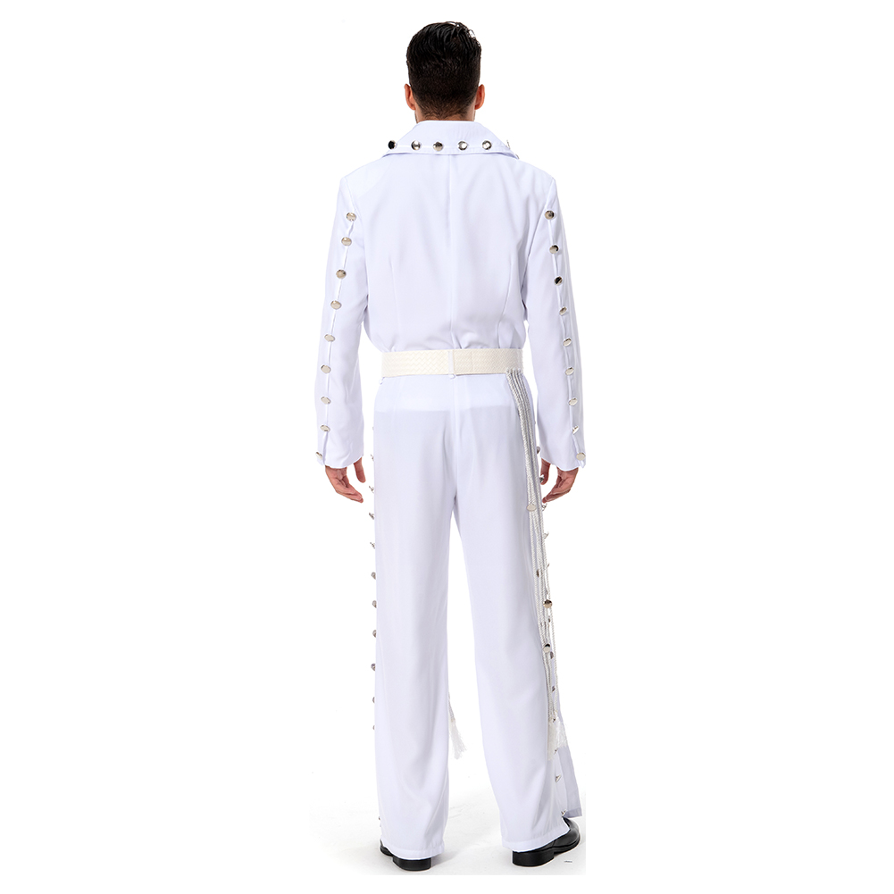 Elvis Aron Presley Cosplay Costume Festival Christmas Carnival Party Outfit
