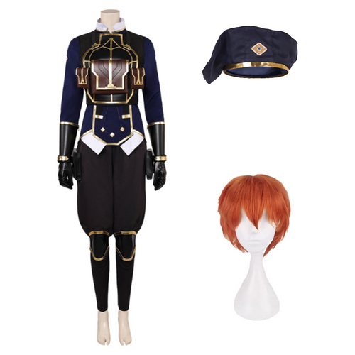 Arcane: League of Legends Season 2 Maddie Women Blue Uniform Outfits Halloween Cosplay Costume