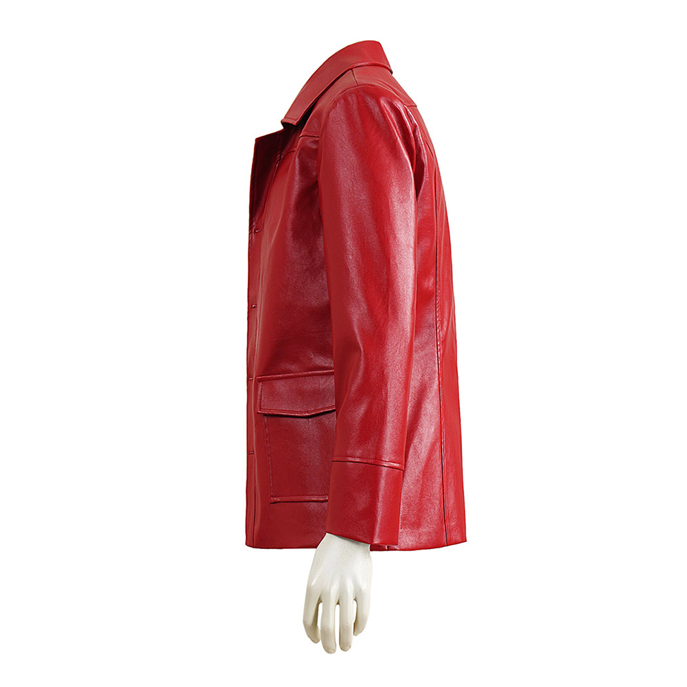Fight Club Tyler Durden Men Red Jacket Shirt Sunglasses Set Halloween Carnival Party Cosplay Costume