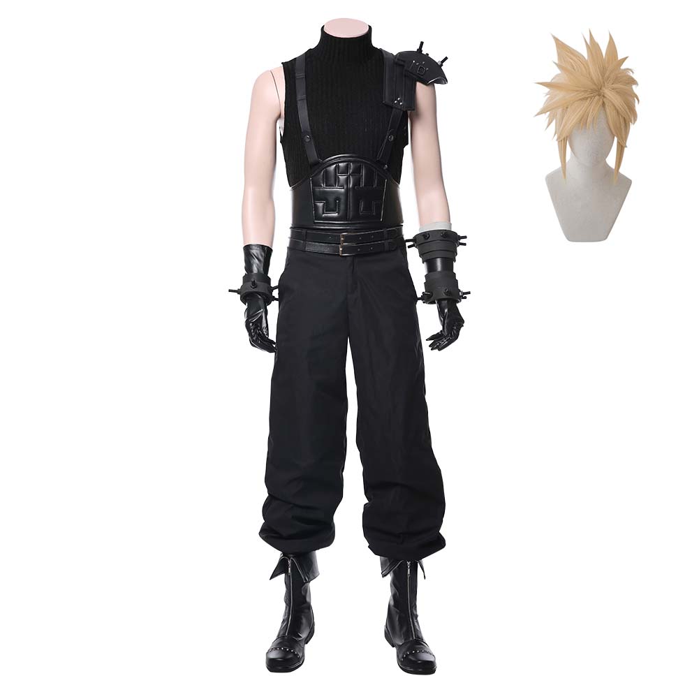 Game Final Fantasy VII Remake Version Cloud Strife Halloween Carnival Suit Cosplay Costume