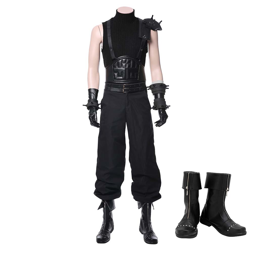 Game Final Fantasy VII Remake Version Cloud Strife Halloween Carnival Suit Cosplay Costume