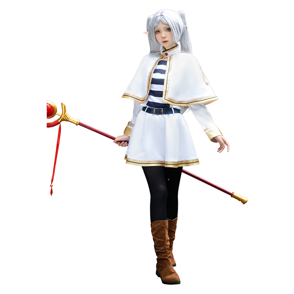 Frieren: Beyond Journey's End Frieren White Outfits Halloween Carnival Suit Cosplay Costume