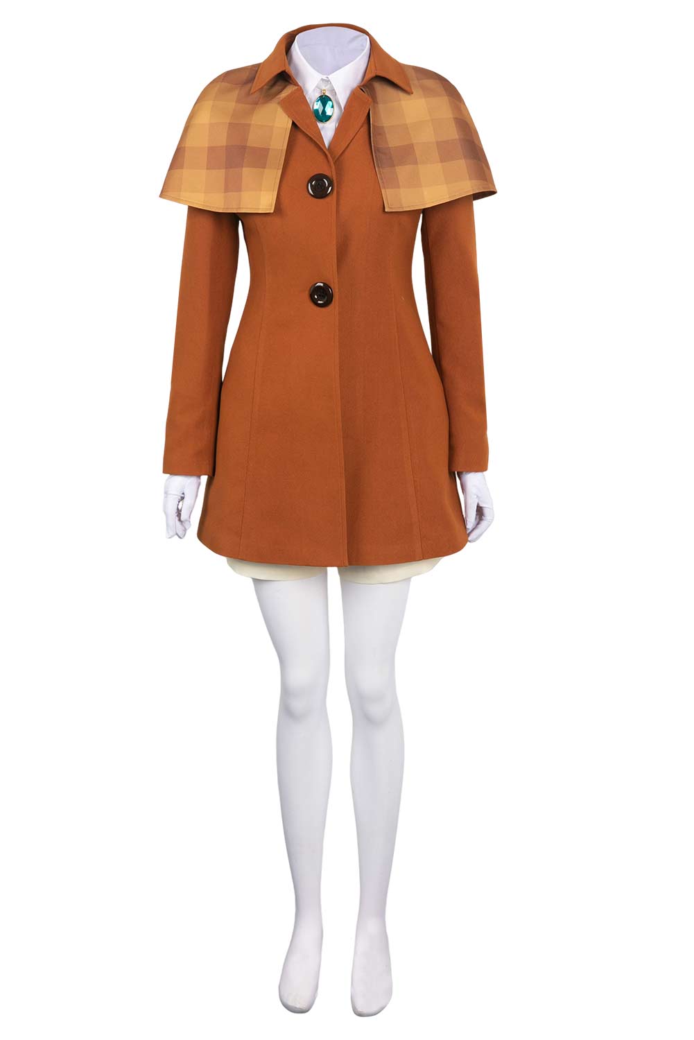 Game 2024 Princess Peach Showtime Princess Peach Brown Detective Outfits Halloween Carnival Suit Cosplay Costume