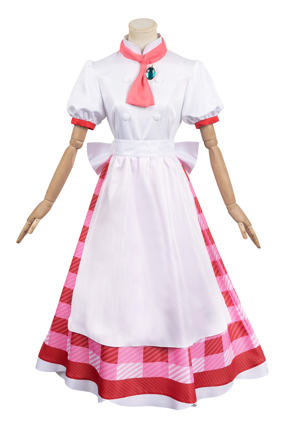 Game 2024 Princess Peach Showtime Princess Peach Women Plaid Outfits Halloween Carnival Suit Cosplay Costume