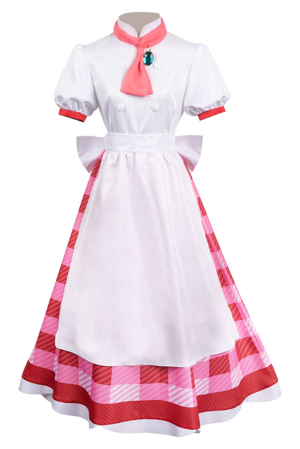 Game 2024 Princess Peach Showtime Princess Peach Women Plaid Outfits Halloween Carnival Suit Cosplay Costume
