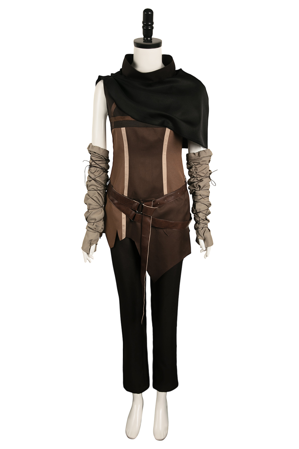 Game 2024 Senua's Saga: Hellblade II Senua Dark Brown Set With Cloak Outfits Halloween Carnival Suit Cosplay Costume