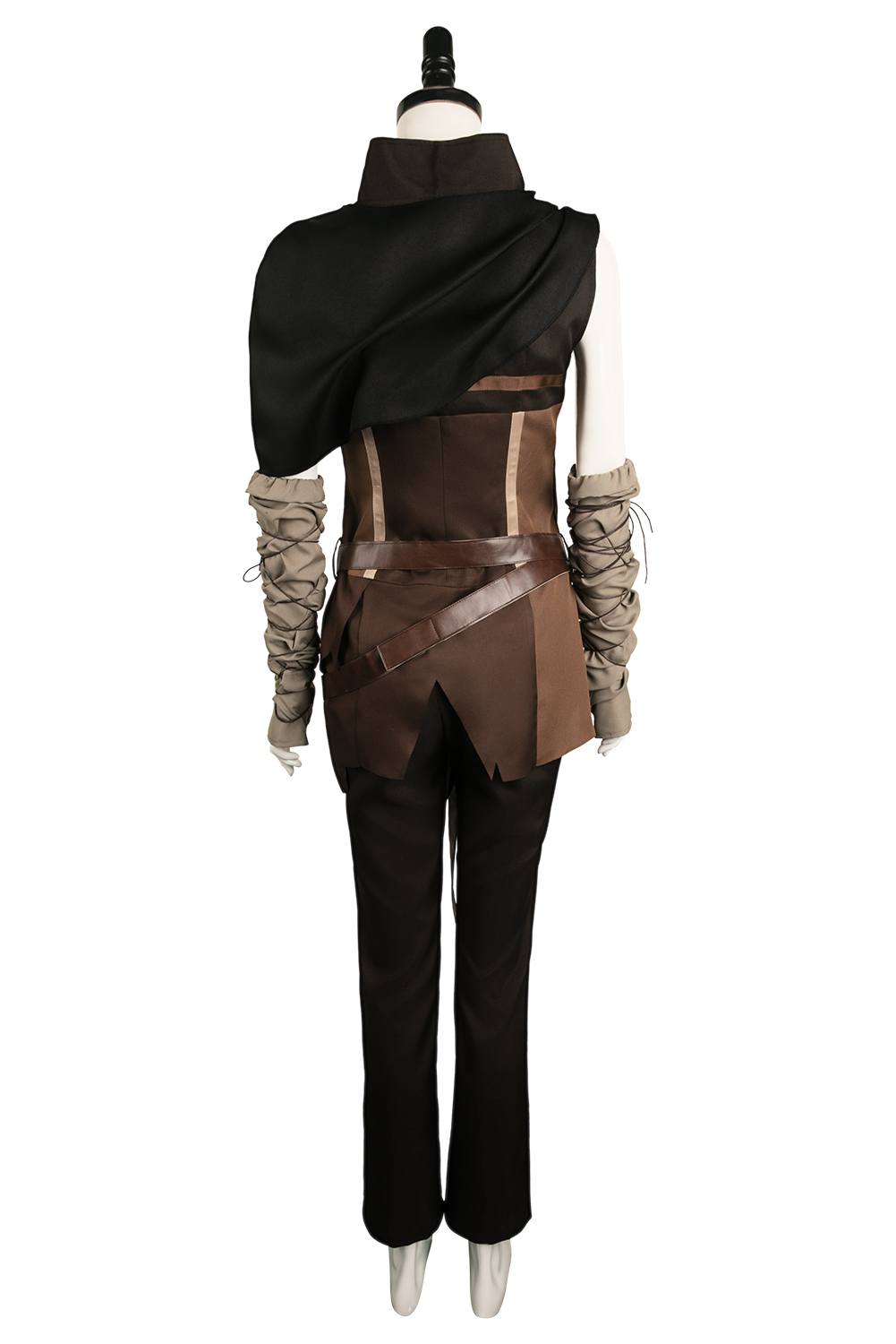 Game 2024 Senua's Saga: Hellblade II Senua Dark Brown Set With Cloak Outfits Halloween Carnival Suit Cosplay Costume