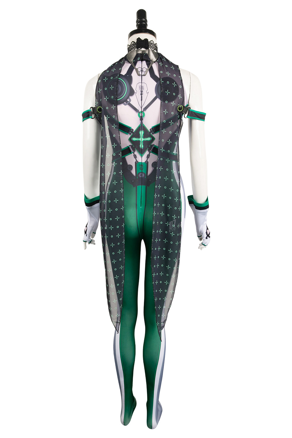 Game 2024 Stellar Blade Eve Green Printed Jumpsuit Outfits Halloween Carnival Suit Cosplay Costume