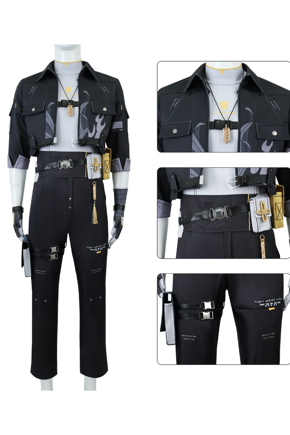 Game 2024 Wuthering Waves Hero Rover Outfits Halloween Carnival Suit Cosplay Costume