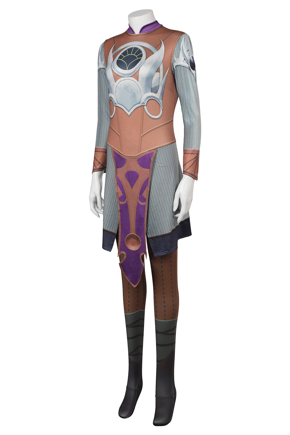 Game Baldur's Gate 3 Shadowheart Printed Jumpsuit Outfits Halloween Carnival Suit Cosplay Costume